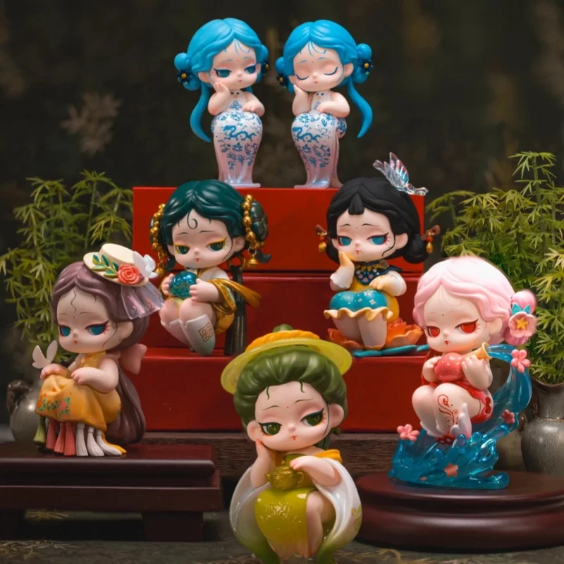 

Authentic Linglong Xia Yi Shyi Series Trendy Play Blind Box Chinese Ancient Style Pvc Doll Desktop Ornament Female Gift