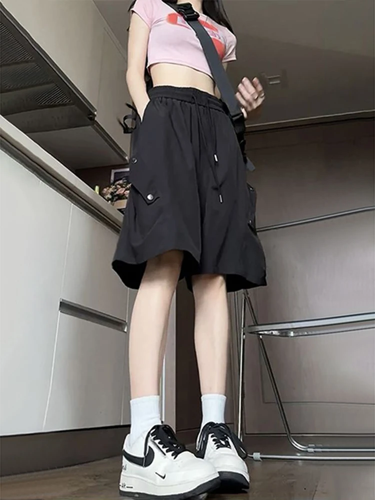 

Мужские летние тонкие брюки-карго Bla A-Line из ледяного шелка, быстросохнущие, в стиле парашютиста, маленький размер, американские, длиной до колена.