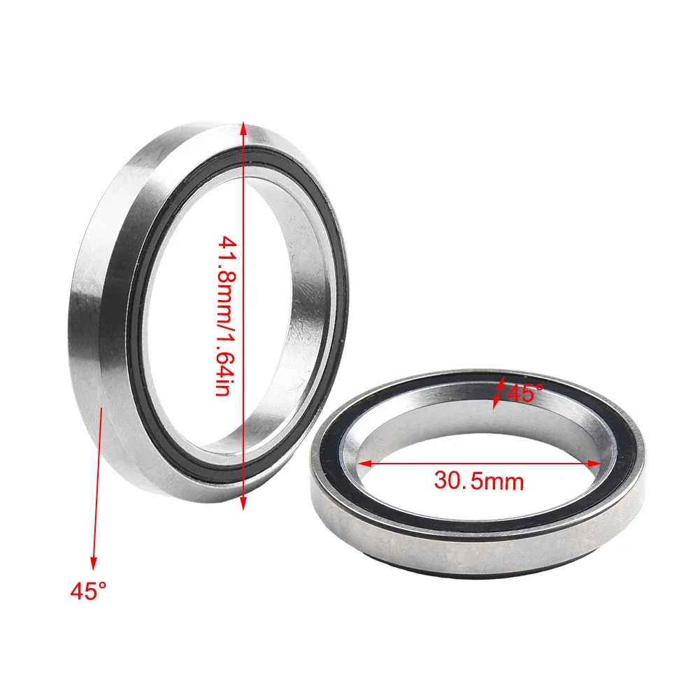 2pcs Bike Headset Upper And Lower Bearing MH-P22 34.1x46.9x7mm MH-P08H8 30.5x41.8x8mm 45° For FOCUS CAYO MARES Steel Beaings