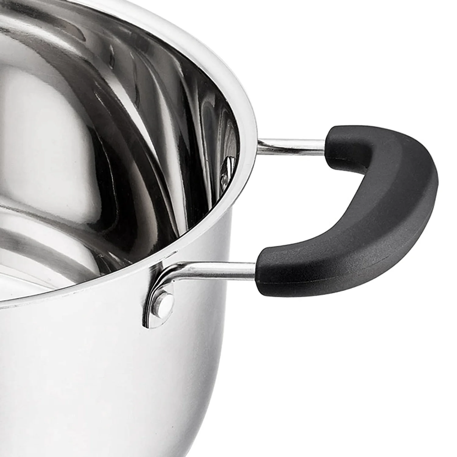 

Кастрюля из нержавеющей стали ABSJ, 4-кварцевая, с крышкой, термостойкая, с двойными ручками, утолщенная