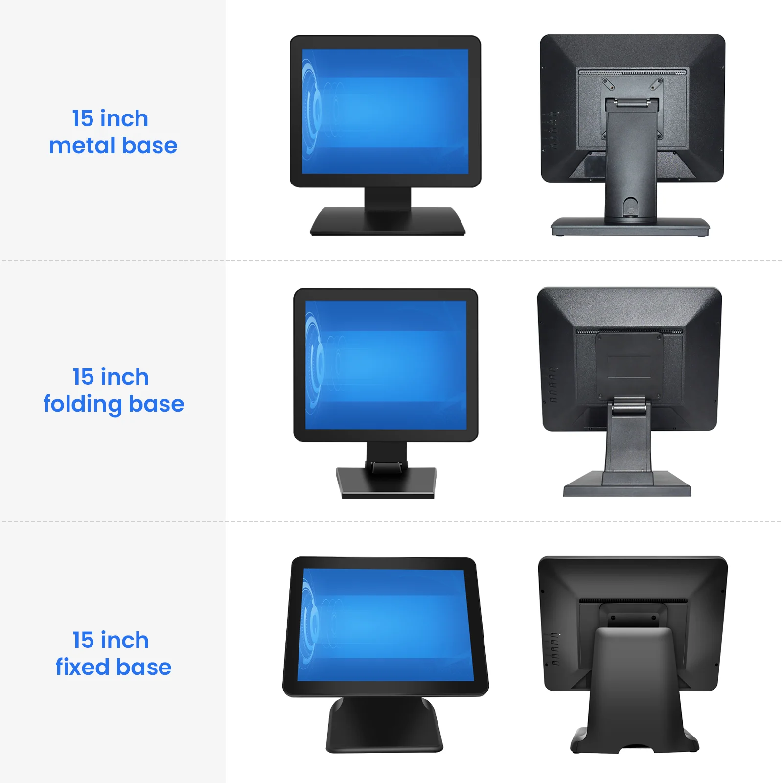 Touch Display LCD  Flat Square Touchscreen 15 Inch Touch  Restaurant Hotel Use Touch