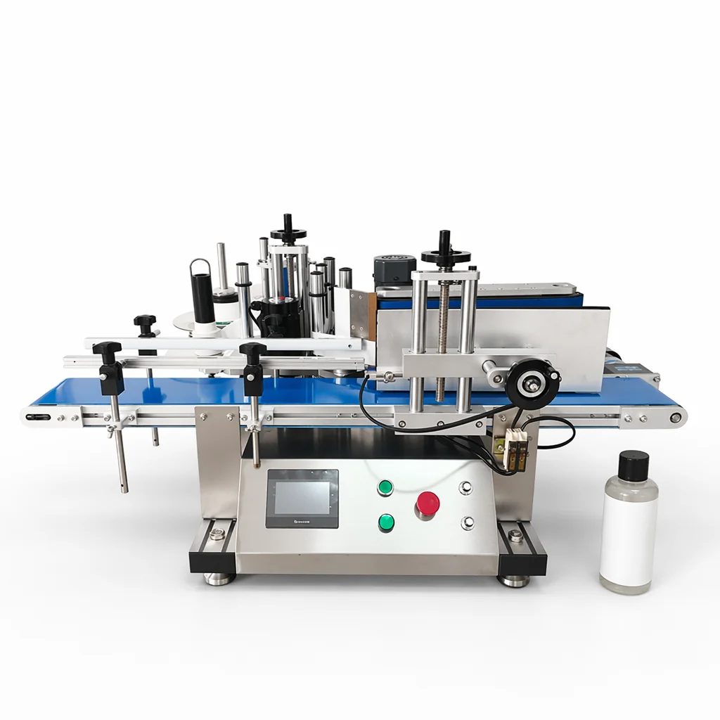 Hot Sell Desktop Automatic Round Bottle Labeler Accuracy Stainless Steel CE Approved Desktop Round Bottle Labeling Machine