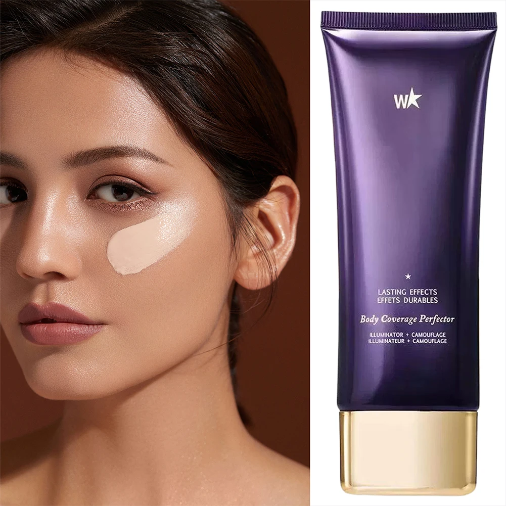 تغطية مكياج الجسم، كريم ملون طويل الارتداء، خافي عيوب البشرة، مقاوم للعرق، كريم ملون لتغطية البشرة المخيفة