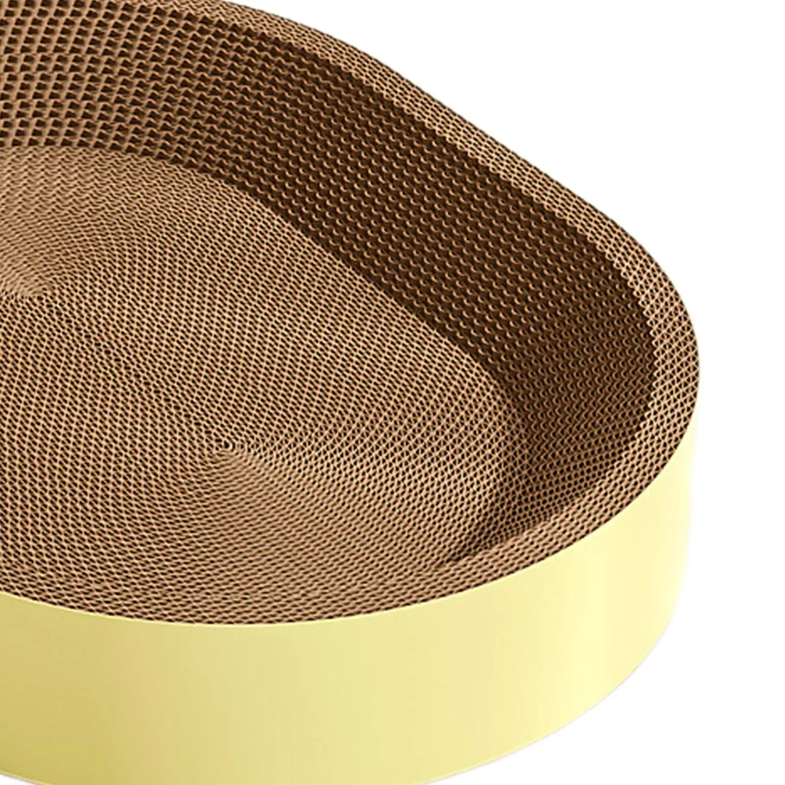 Oval Cardboard Cat Scratcher Bed Scratching Board Furniture Protector Playing Grinding Claw Couch Rest Scratch Pad Nest