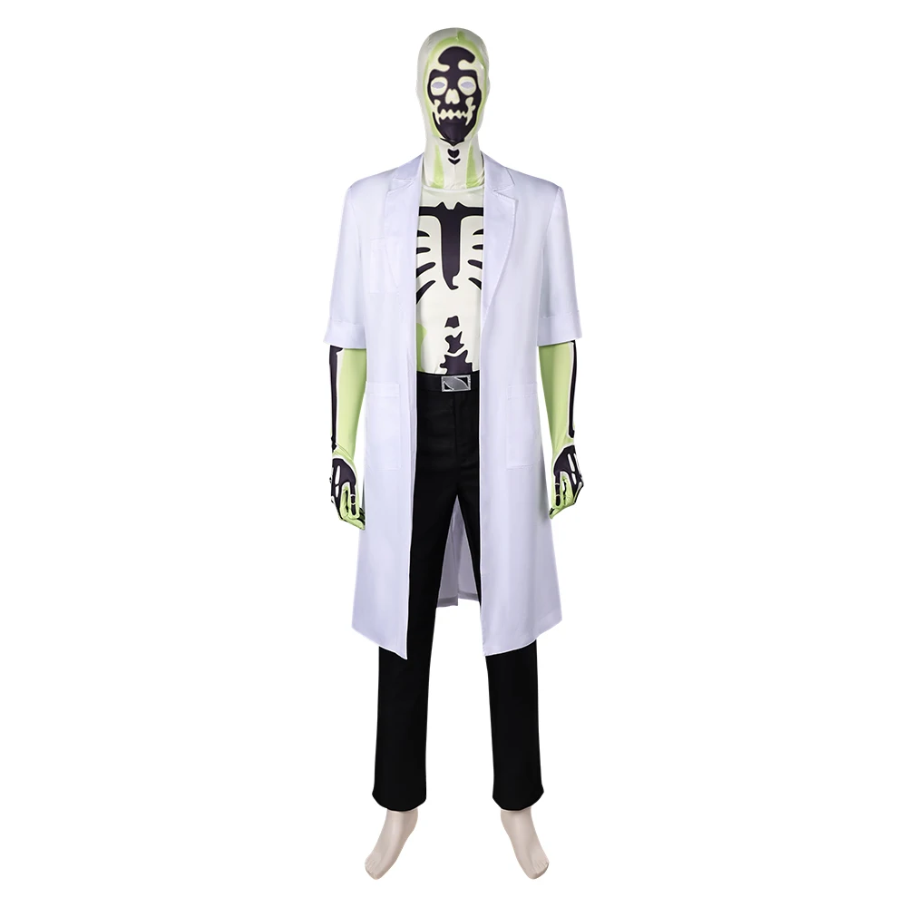 Dr. Phosphorous Cosplay Costume TV Commandos Cosplay Uniform Headwear Suit Outfits Halloween Carnival Party Men Adult Clothes