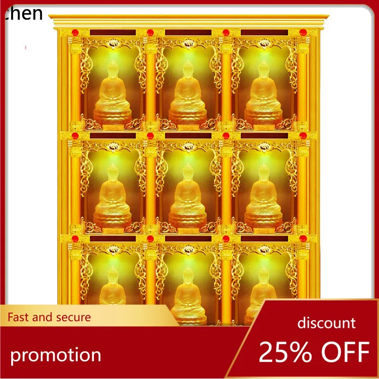 Cz temple wall of ten thousand   aluminum alloy thousand niches  hall wall-mounted cabinet tomb cemetery blessing position rack