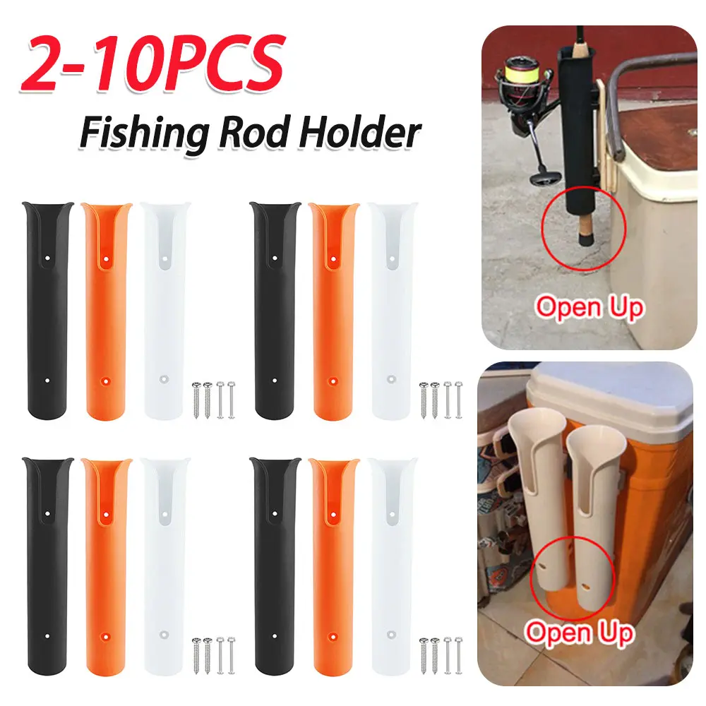 Fishing Rod Holder with Screws Fishing Rod Holder Bracket Fishing Pole Holder for Boat Kayak Garage Fishing Boat Accessories