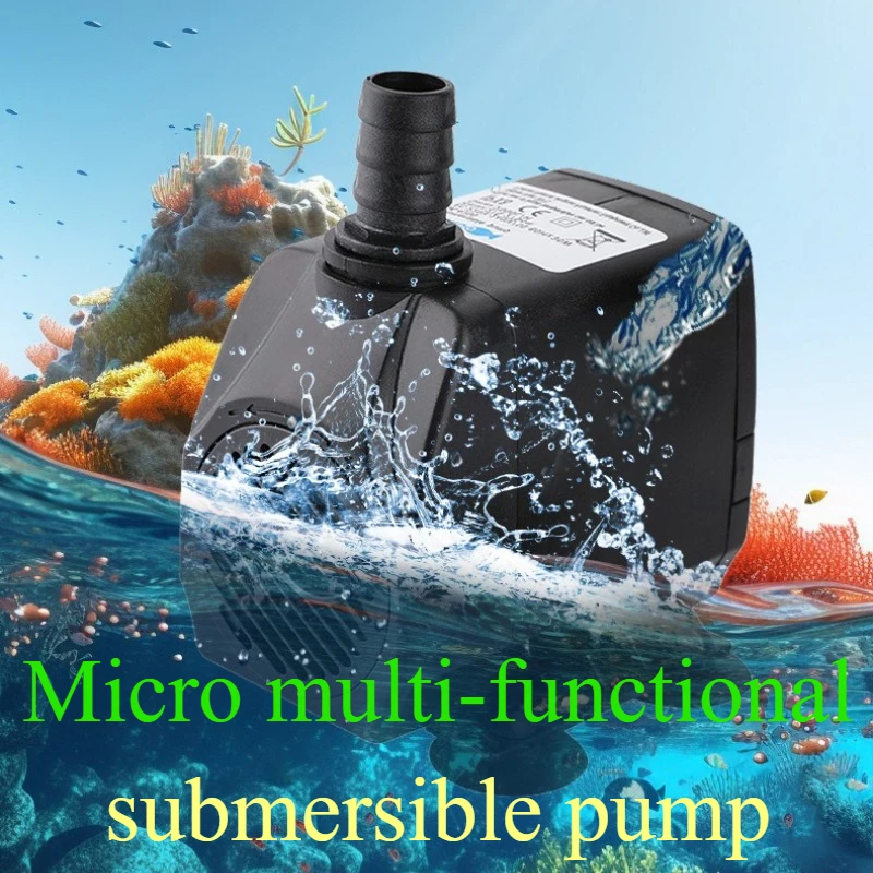 

Небольшой водяной насос США/Европейский стандарт с двумя вилками 110 В/220 В Фонтанный насос Фильтр водяного цикла Фабрика погружных насосов для аквариума