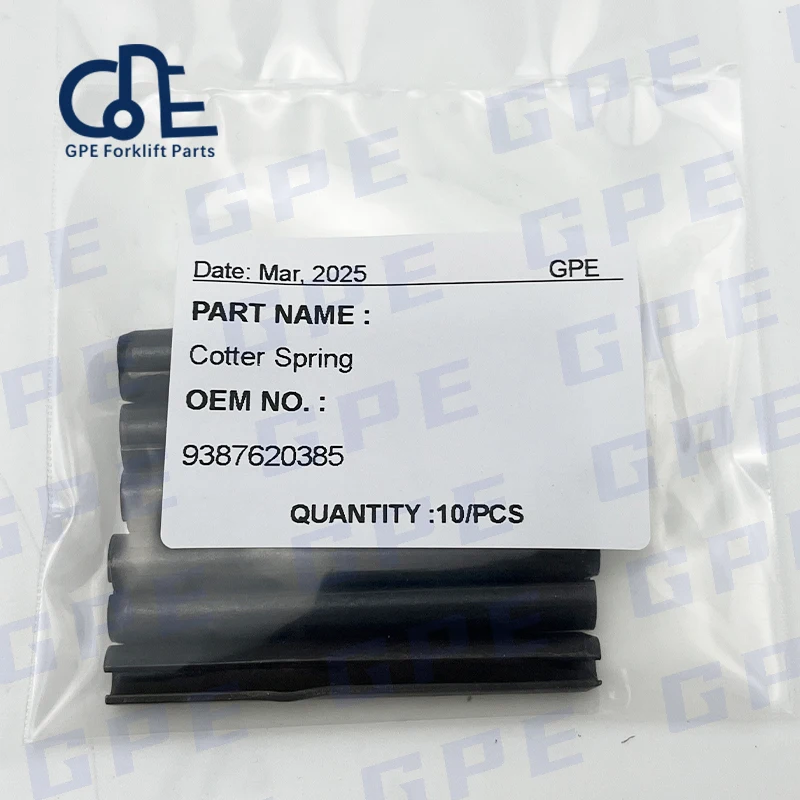 

Запчасти для вилочных погрузчиков, 10 шт., ПРУЖИННЫЙ КОТТЕР 8X70 9387620385, высококачественные запасные части для вилочных погрузчиков