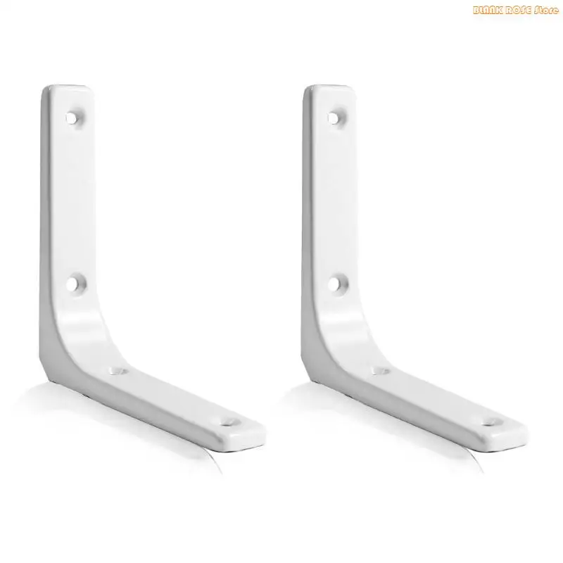 Pacote k1ae 4 suportes prateleira metal L polegadas prateleira parede pesada polegadas suportes