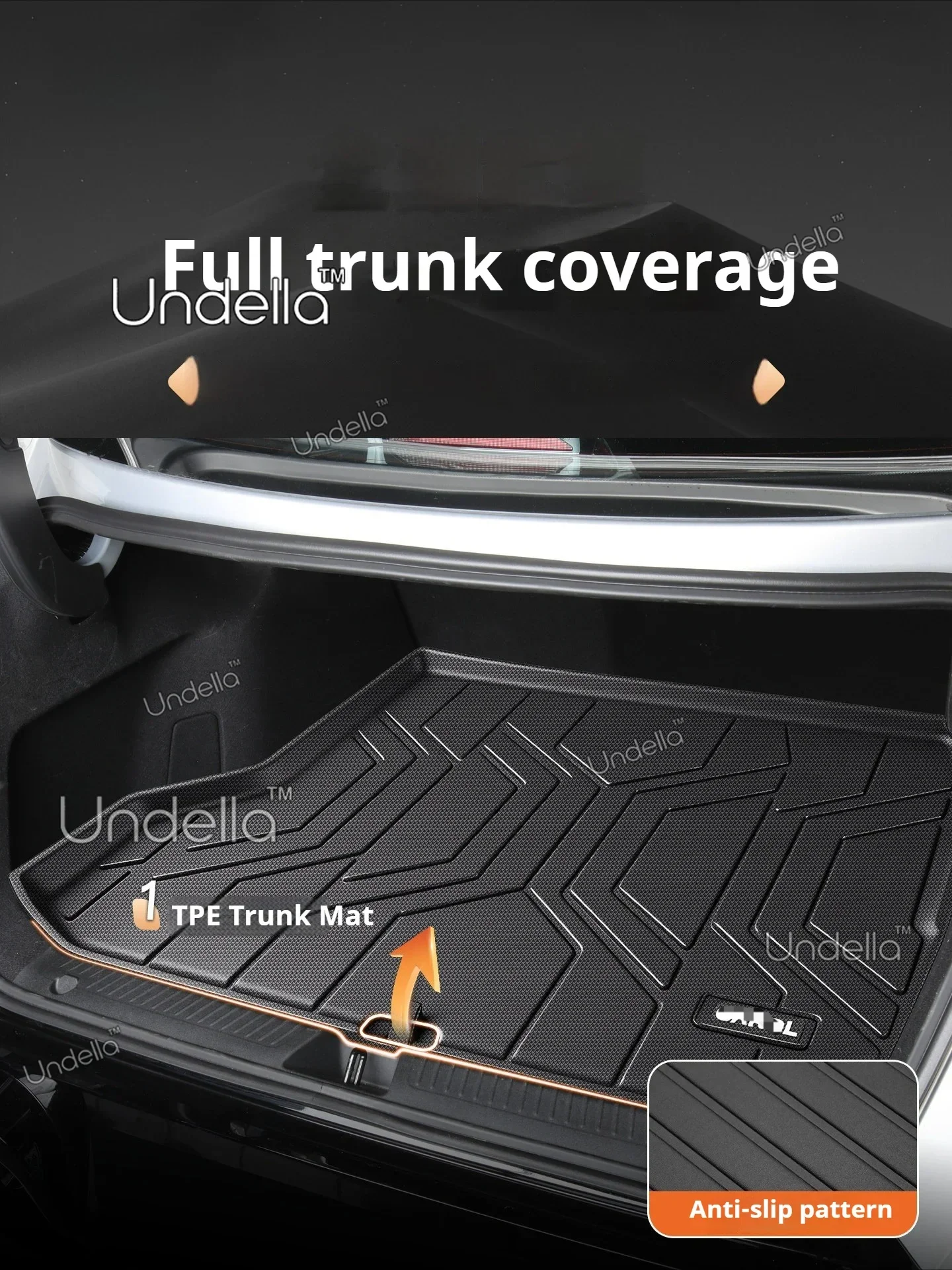 For Zeekr 7GT 2026 2027 Car TPE Waterproof Trunk Mat Trunk Cover Anti-Scratch Anti-Dirt Cargo Easy To Clean Interior Accessories