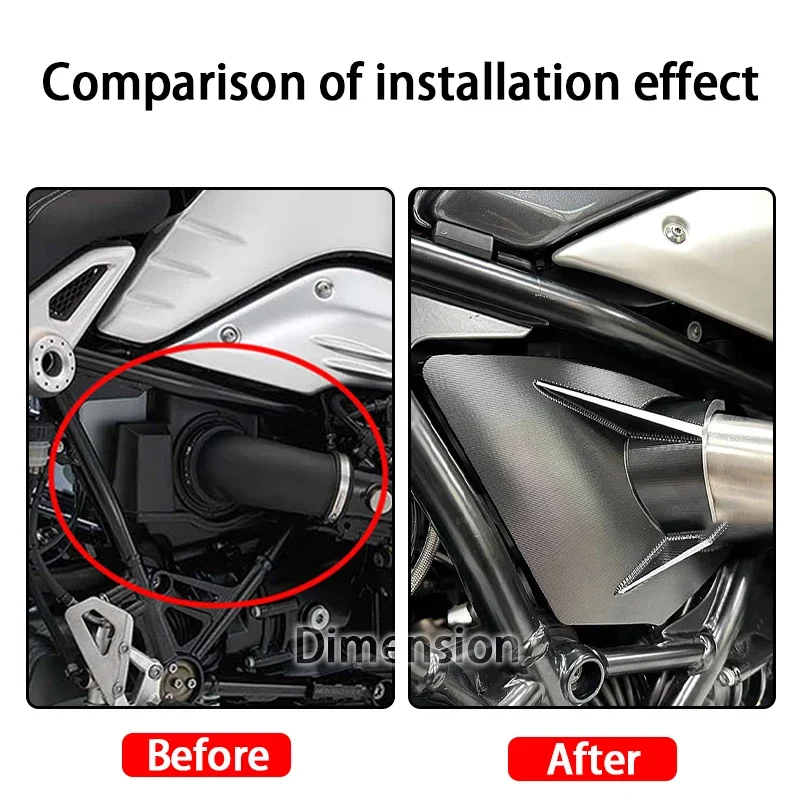 R NINE T Airbox Side Cover For BMW RNINET Pure Scrambler Urban G/S Side Guard Infill Panels Frame Protector Fairing Airbox Cover