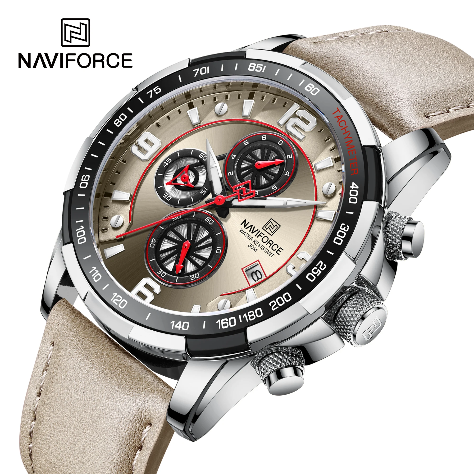 2024 marca superior de lujo NAVIFORCE 100% reloj de moda Original para hombres multifunción deporte impermeable hombre relojes de pulsera de cuarzo