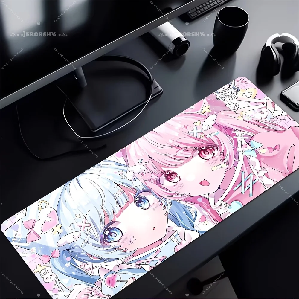 

Pink & Blue Cute Girls Print Large Mouse Pad Sweet Desk Mat Ideal Gift