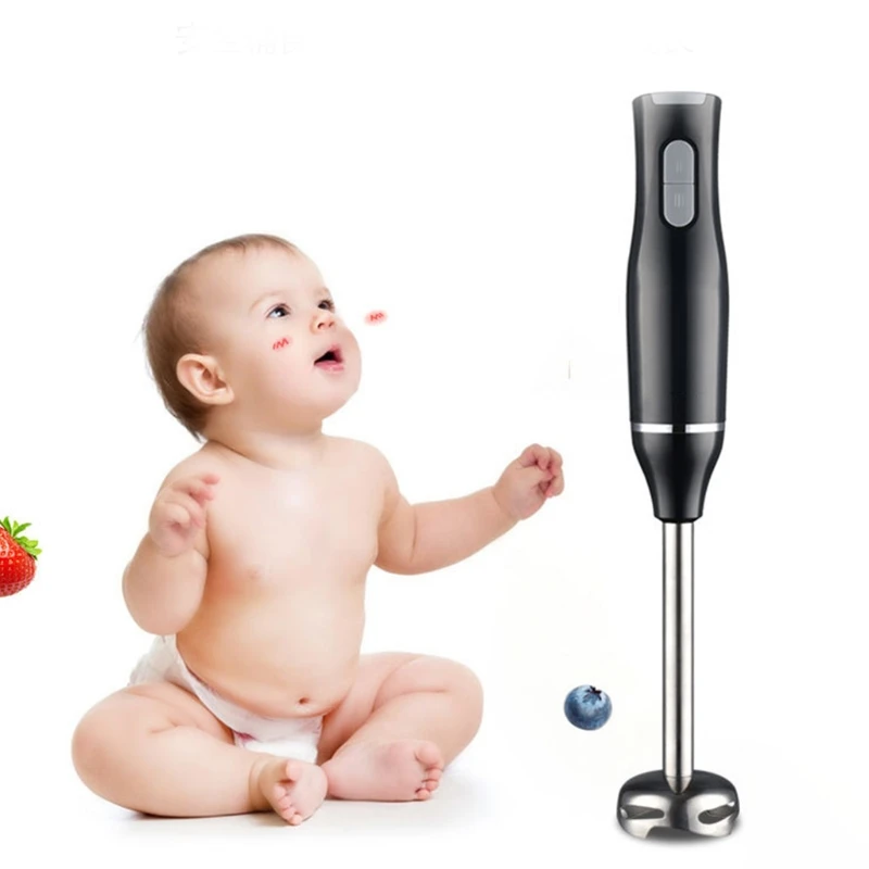 Frullatore manuale a immersione ad potenza da 400 per succhi frappè alimenti complementari per bambini, include