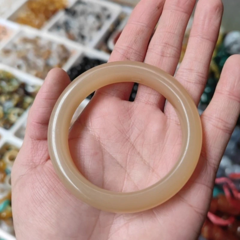 

New Natural Champagne Gold Agate Bracelet, Suitable for Daily Wear and Accessories