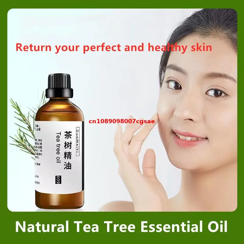 100ml/bottle High Quality Natural Tea Tree Essential Oil For Beauty Skincare Homemade Perfume Meditation Aromatherapy Incense