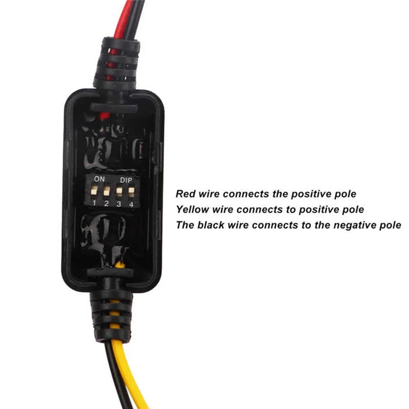 

A90Q-4Pcs 16 Modes Adjustable LED Brake Light Flasher Strobe Controller Universal For Car Motorcycle Replacement