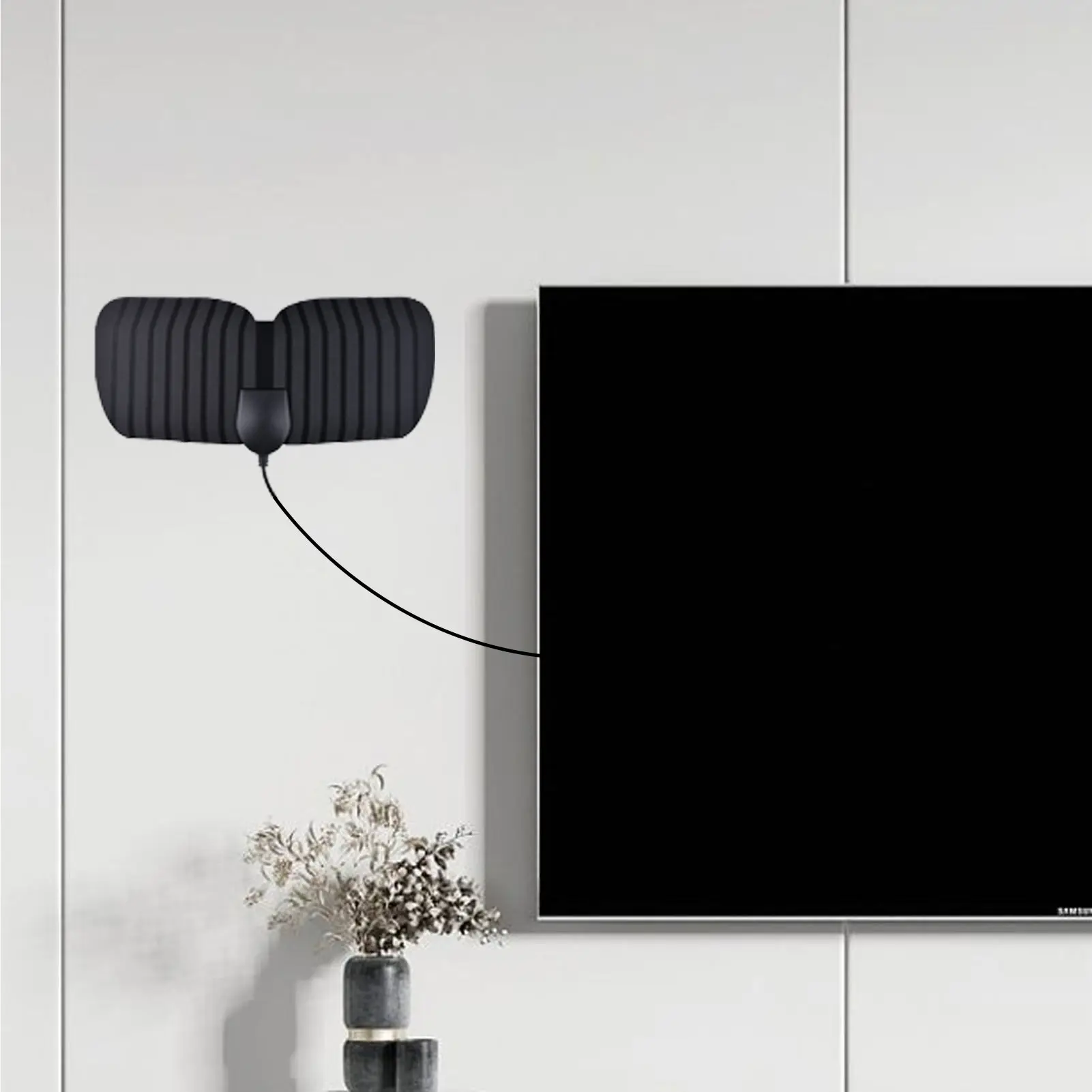 Antena esperta completa da tevê da antena 4k hd da tevê de hd 4k design magro antena poderosa do sinal hd