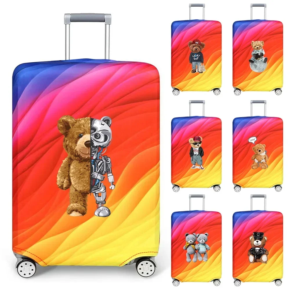 

Luggage Cover Suitcase Elastic Fabric Protective Covers Baggage Case Cove for 18-28 Inch Suitcases Printnig Bear Series