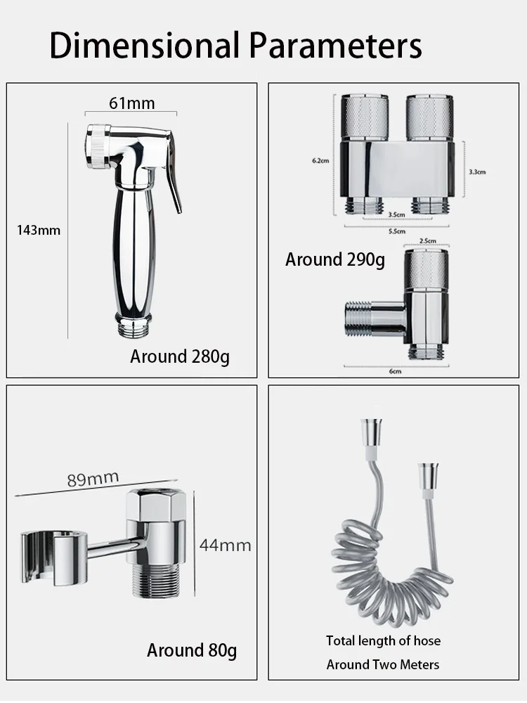 Imagem -03 - Latão wc Spray Gun Grupo Conjunto de Arruela Feminino