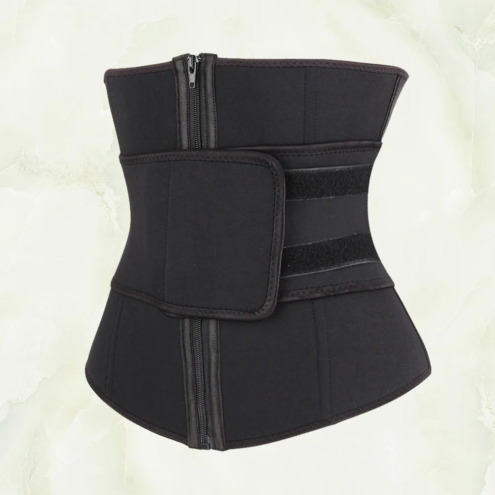 

Waist Slimming Belt Women Shapewear Black Size S Neoprene Rubber Corset Tummy Control Waist Strap Breathable Fitness Belt