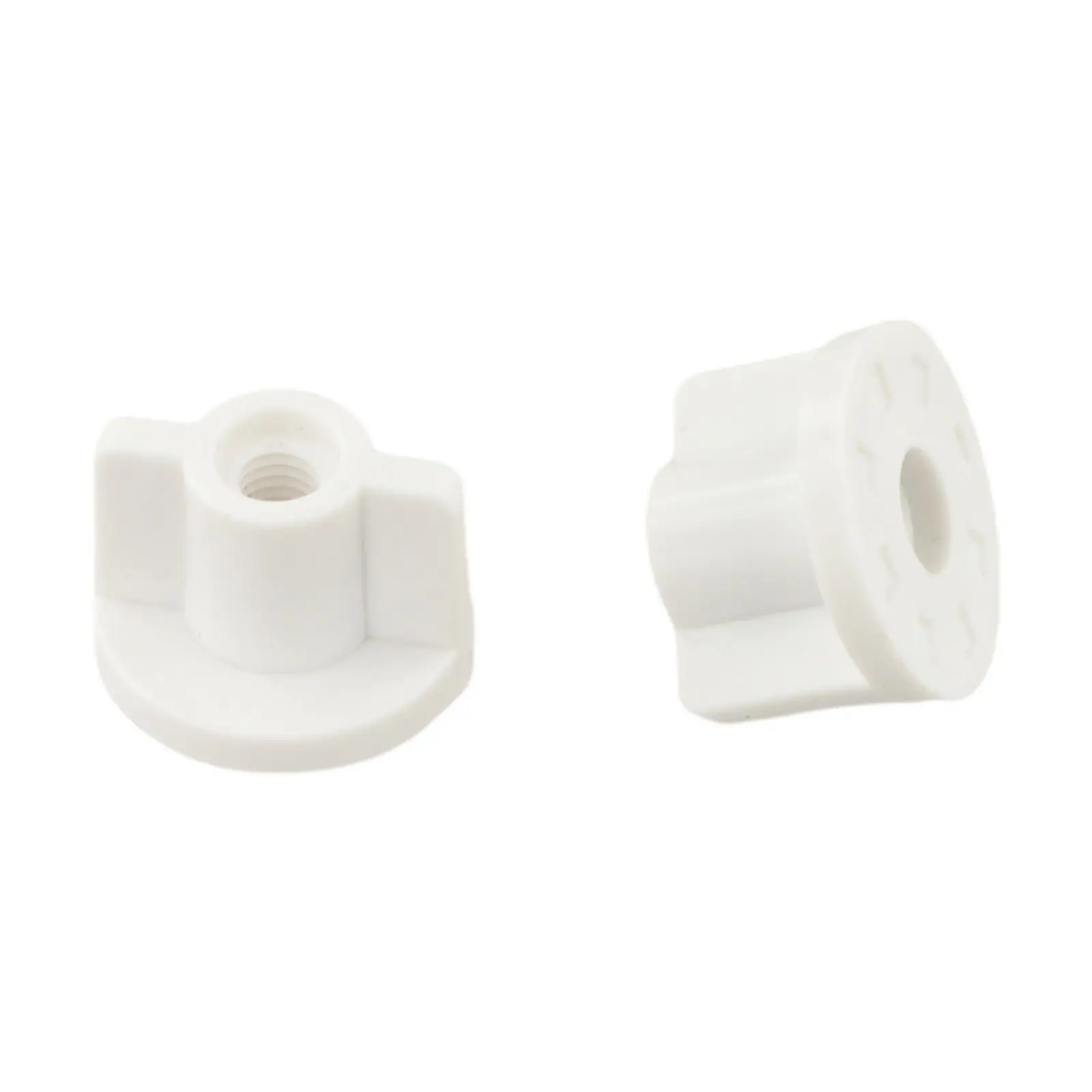 Plastic Back Nut Replacement for Toilet Lid Bottom Fix 2PCS Compatible with 6MM Screws for Secure Toilet Seat Installation