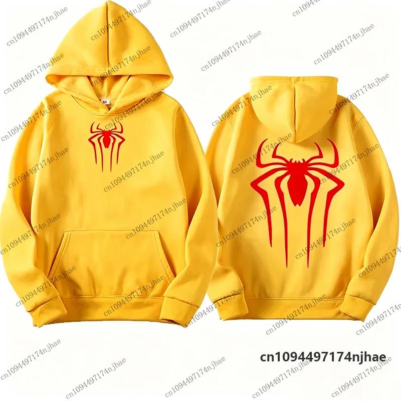 2026 Modische Baumwoll-Hoodies mit Spinnenmuster für Männer und Frauen, Herbst-Winter Langarm-Sweatshirt, Lässiger Pullover, Sportliche Kinder-Oberteile – Detail 9