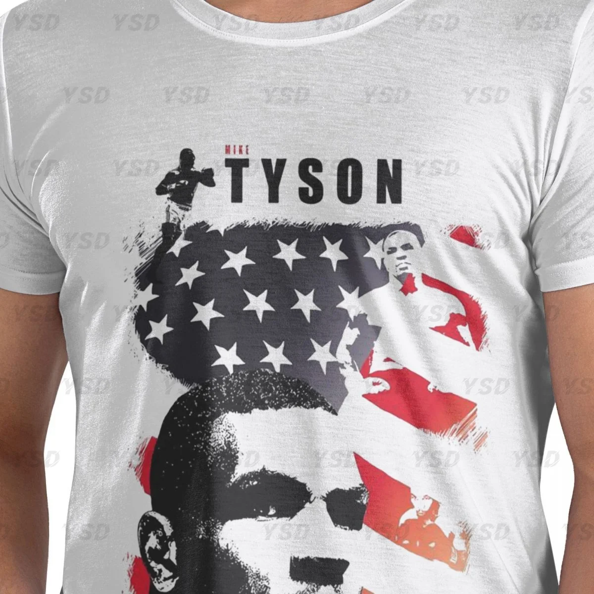 Mike Tyson Boxing Retro Boxing Men's tight fitting sports T-shirt,Quick-Drying, Oversized print Tee shirt