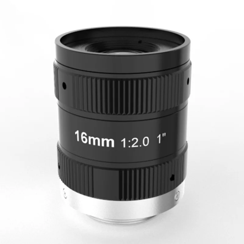 Lente de enfoque Manual FA Industrial de 16mm de longitud focal fija de 10MP 1 ''para detección de inspección de cámara de visión artificial