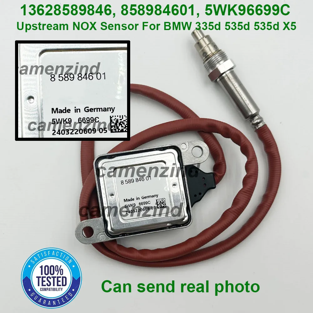 

Датчик оксида азота (NOx) для установки до турбонагнетателя, OEM 13628589846, 5WK96699C, 858984601 для BMW 335d, 535d, 535d X5, 13627812530, 13628509721