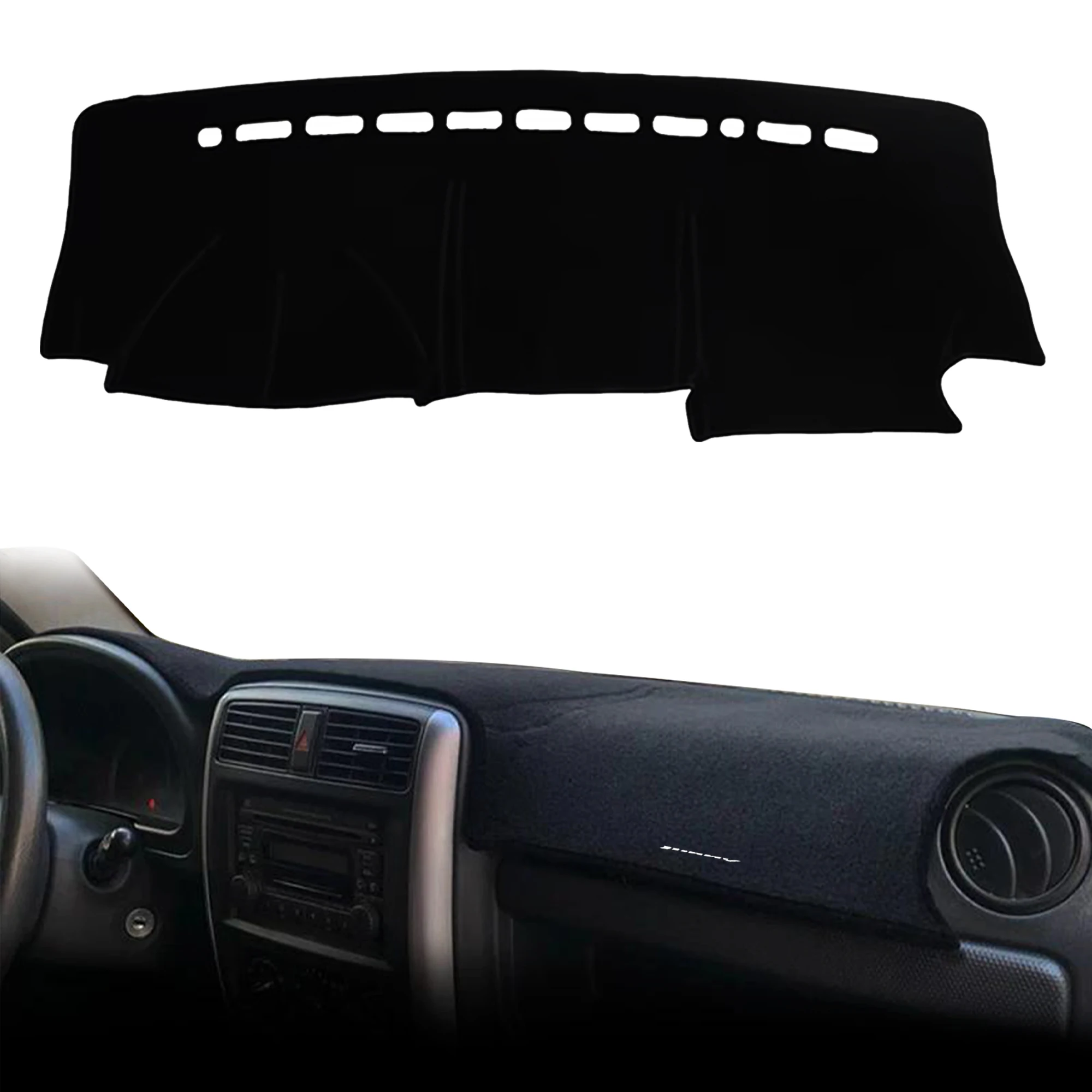 for Suzuki Jimny 1998-2016 2017 2018 Anti-Glare Dashmat Dashboard Cover Dash Mat Sun Block Anti-UV Non-Slip Car Protector Mat