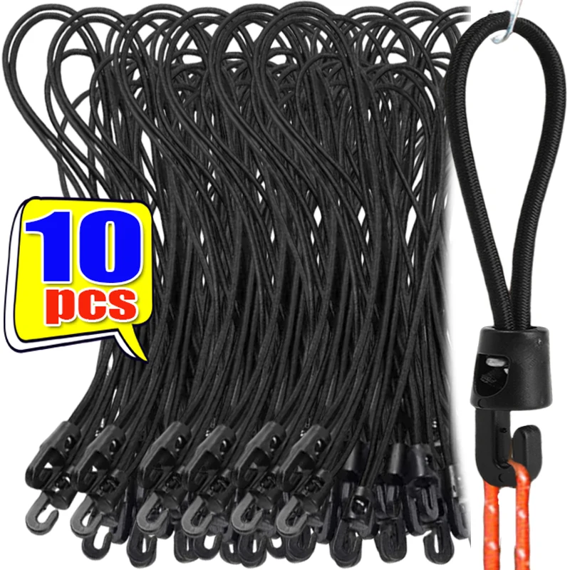 AliExpress Elastic Mini Luggage Rope Multi Functional 10/15/25cm Bicycle Motorcycle Latex Binding Luggage Elastic Rope Camping Car Tether