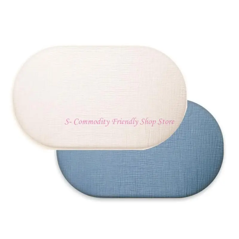 85AE 2Pcs/set Baby Fitted Bassinet Sheet Newborns Changing Pad Cover Breathable Fitted Sheets Cradles Mattress Cover