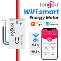 Tuya Smart WiFi Energy Meter – 1-50A Real-Time Power & Energy Monitoring, Home Assistant Compatible TONGOU