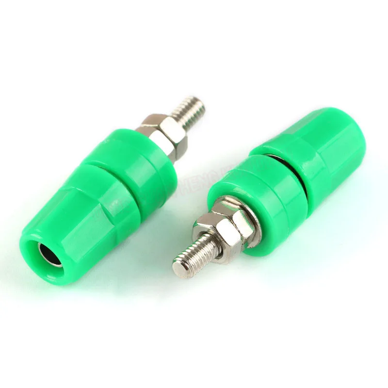 4mm Banana Plug 20A Copper Grounding Post M4*36 Terminal Banana Socket for Audio Test Lead Power