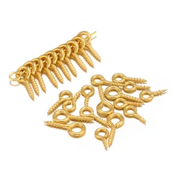 50/100pcs Stainless Steel Eye Pins Hooks Screw Threaded Clasps for DIY Jewelry Findings Necklace Bracelet Making Accessories