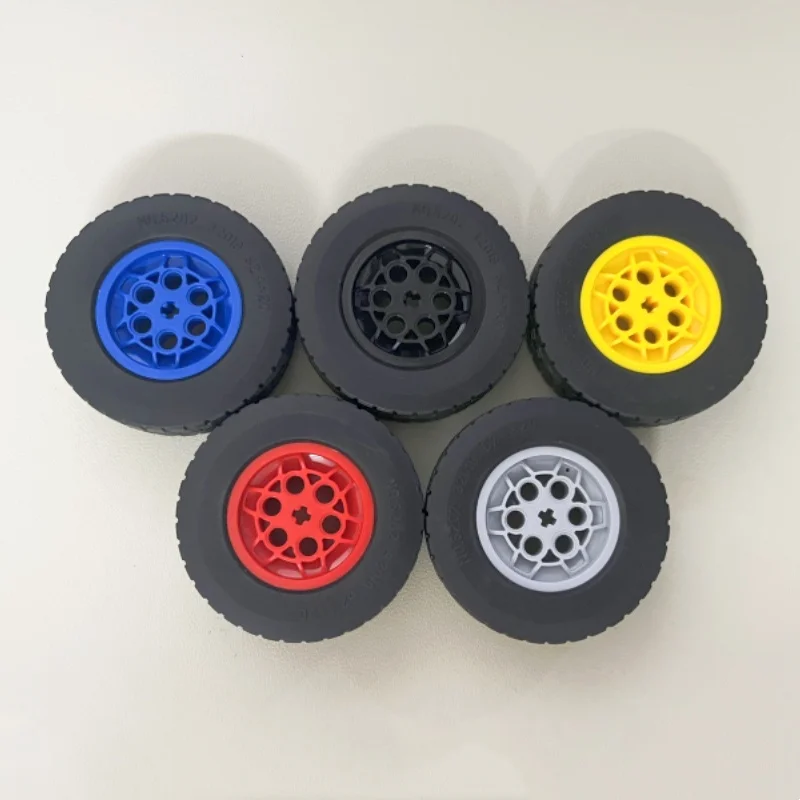 4PCS 86652 Wheel 43.2 x 18mm 32019 Tire 62.4 x 20mm Toy For Technical MOC Buildings Blocks Compatible High-Tech Rubber Tires