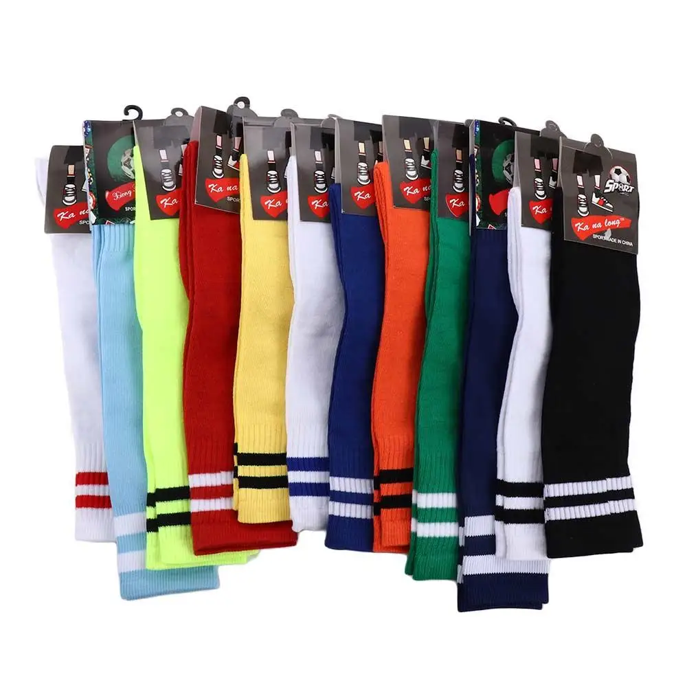 1 Pair Children Football Long Socks Cotton Spandex Kids Soccer Over Knee Socks Baseball Hockey Kids Sock Outdoor Sports Socks