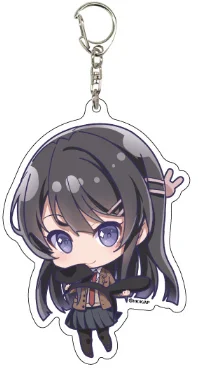 Game Nodoka Toyohama Shoko Makinohara Kaede Azusagawa Keychain Doll Anime Mai Sakurajima Acrylic Keyring Pendant for Gift