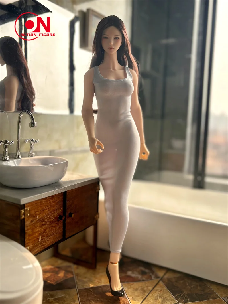1/6 MFuntoys 아름다운 우아한 절묘한 사교계 스타일 여성 군인 롱 스커트 맞는 12 "TBL 액션 피규어 모델 완구