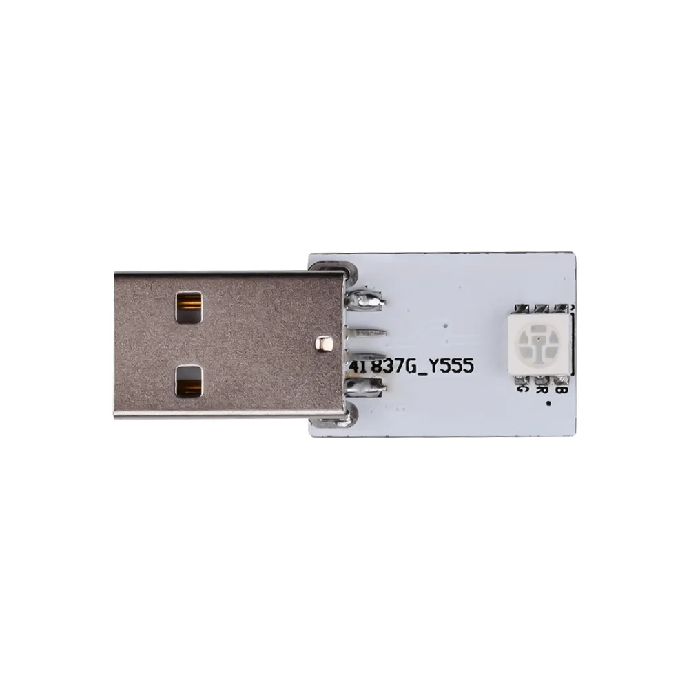 Mini kieszeń karty USB dioda LED dużej mocy Module1W LED inteligentny chiński/j. Angielski nocna kontrola światła moduł 6 kolory dowolnie zmieniać