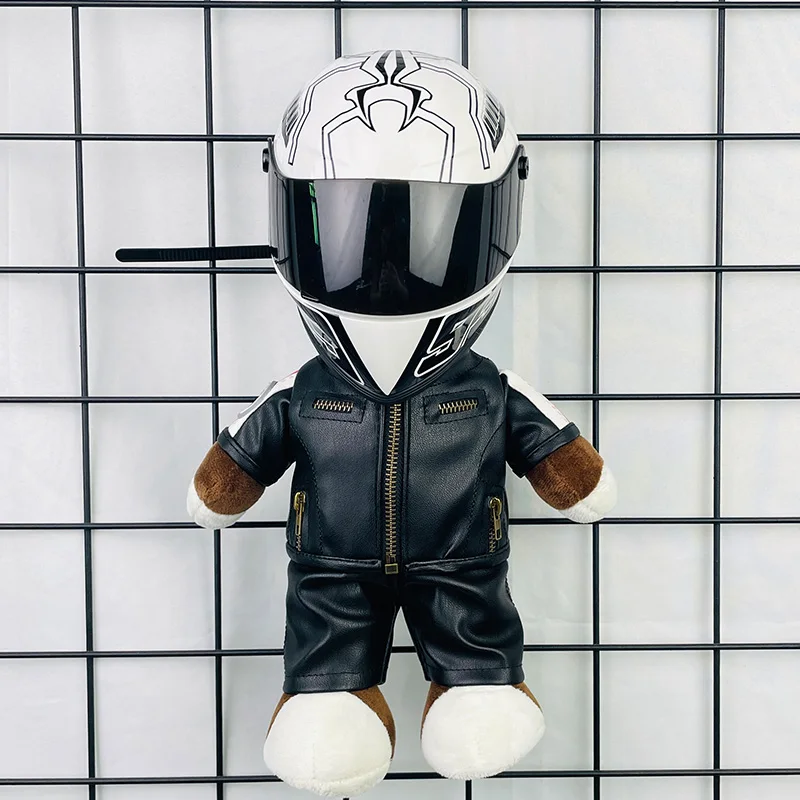 

Мотоциклетный кулон медведь шлем украшение багажник автомобиля кукла-автомобиль