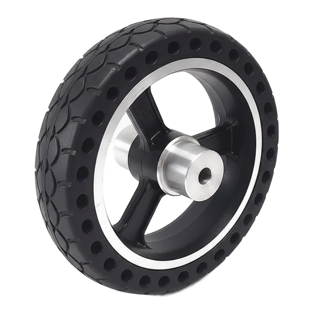 

5 5 Inch Solid Rubber Tires with Metal Rims for Robots and Automated Vehicles 145x45mm Drive Wheels Compatible with AGVs