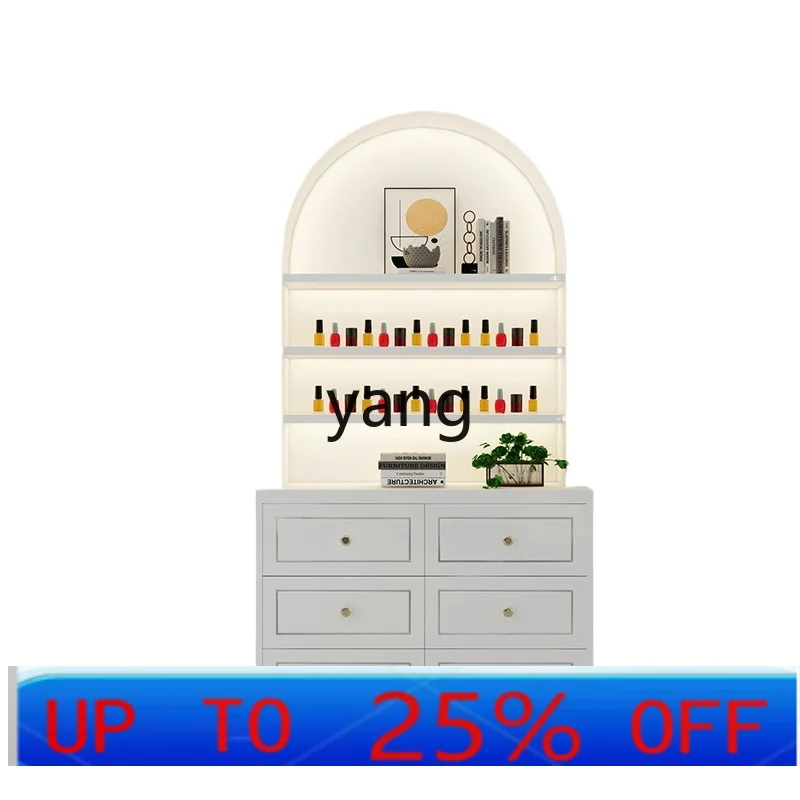

LMM nail salon display cabinet nail polish glue storage jewelry wall high cabinet
