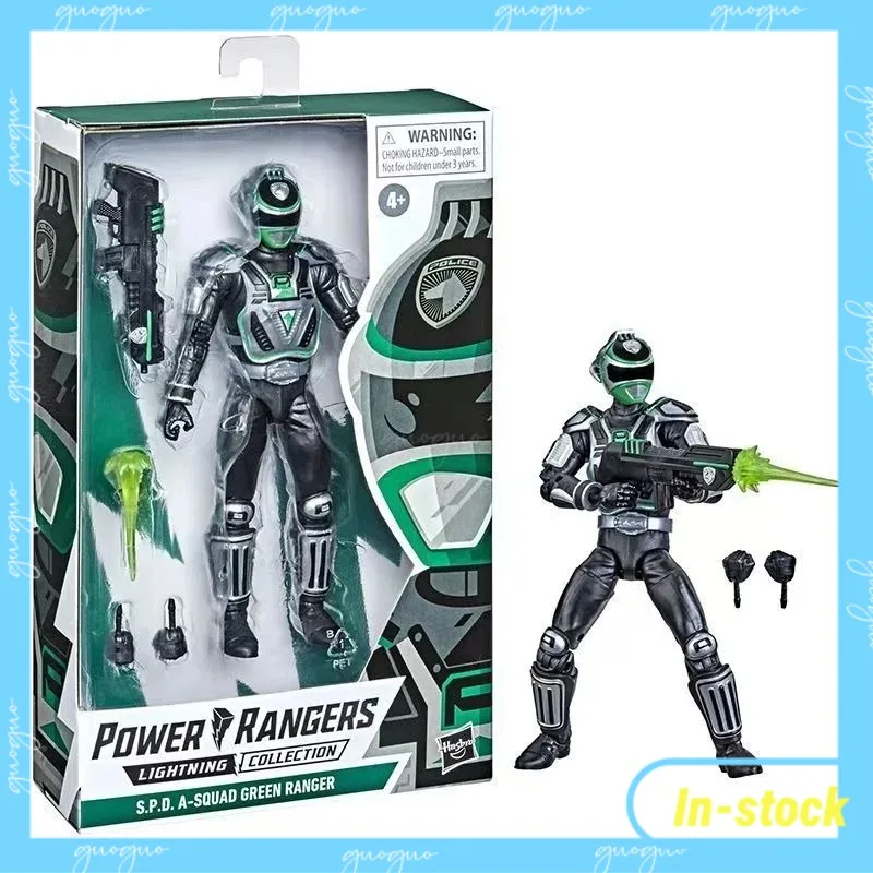 

【In-stock】Hasbro Power Rangers S.P.D. A-Squad Green Ranger Cartoon Character Model Collects Toys