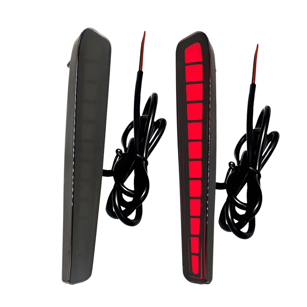

1 Pair Black Lens LED Rear Bumper Tail Fog Reflector Light DC 12V Fit for Toyota Corolla