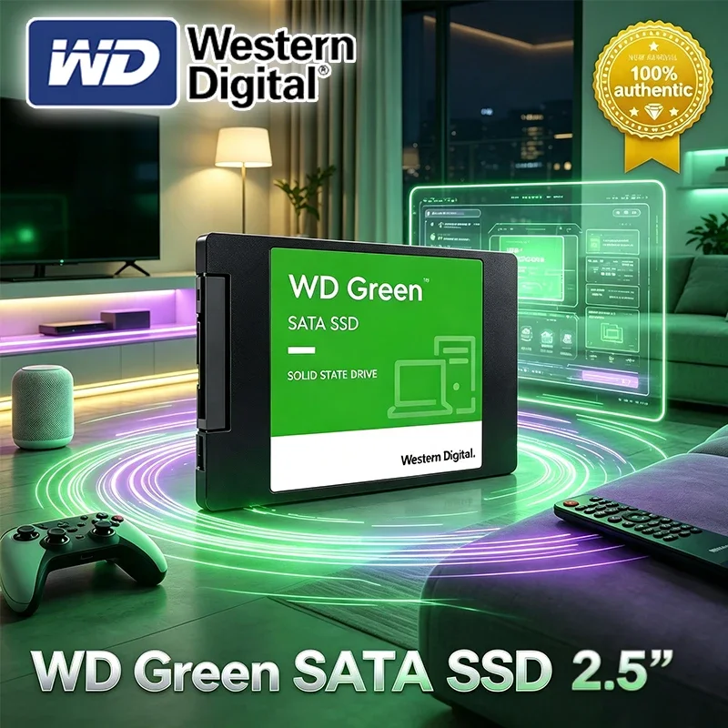 WD GREEN 2.5" SATA III SLC internal Solid State Disk 1TB 2TB Original SSD Read Speed 545MB Hard Drive for Laptop Desktop SSD