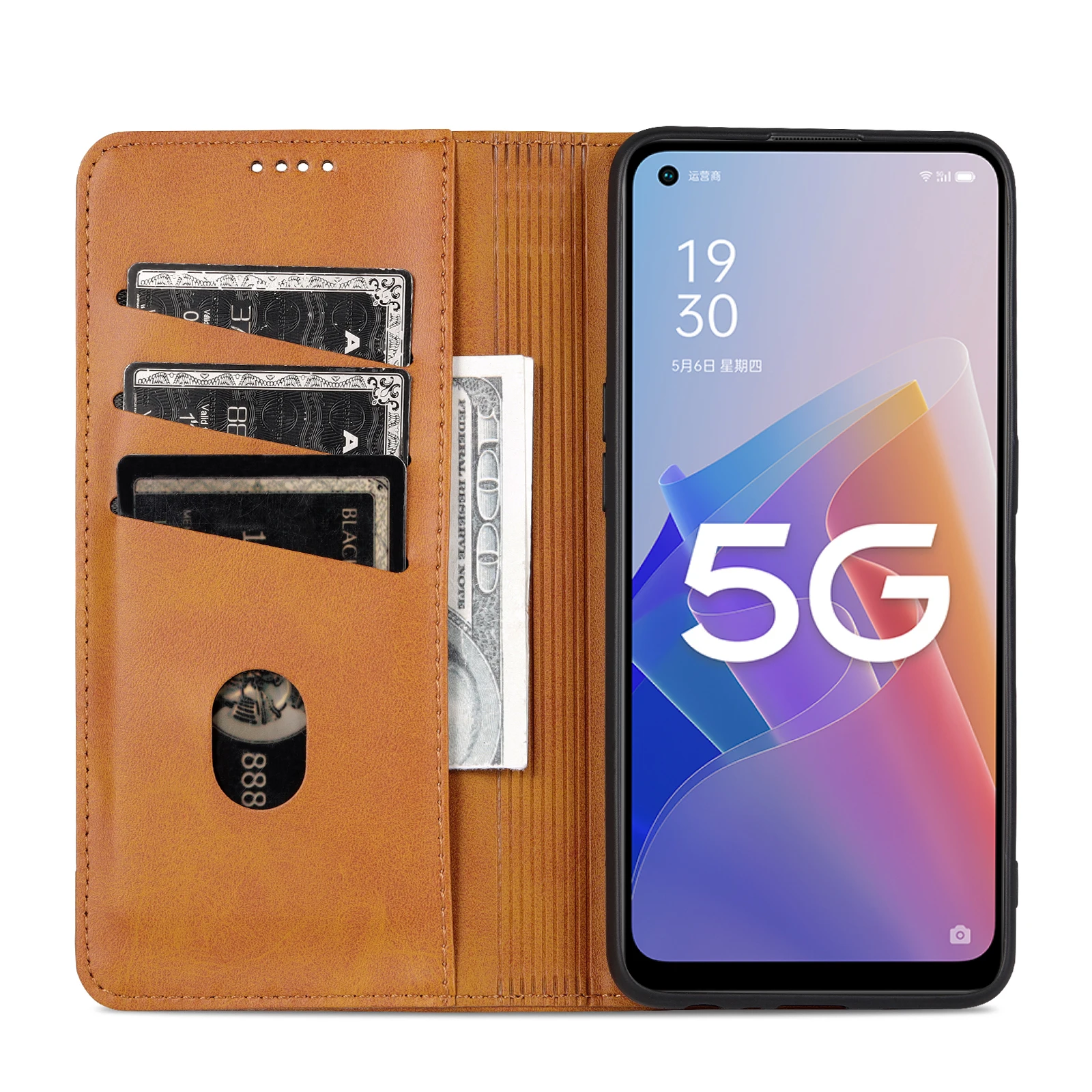 Leder Brieftasche Flip Telefon Fall Für OPPO A96 95 94 93 91 92 A77 76 74 72 73 74 A57 56 53 54 52 A36 35 31 A16 15 11 A9 8 5S 5G