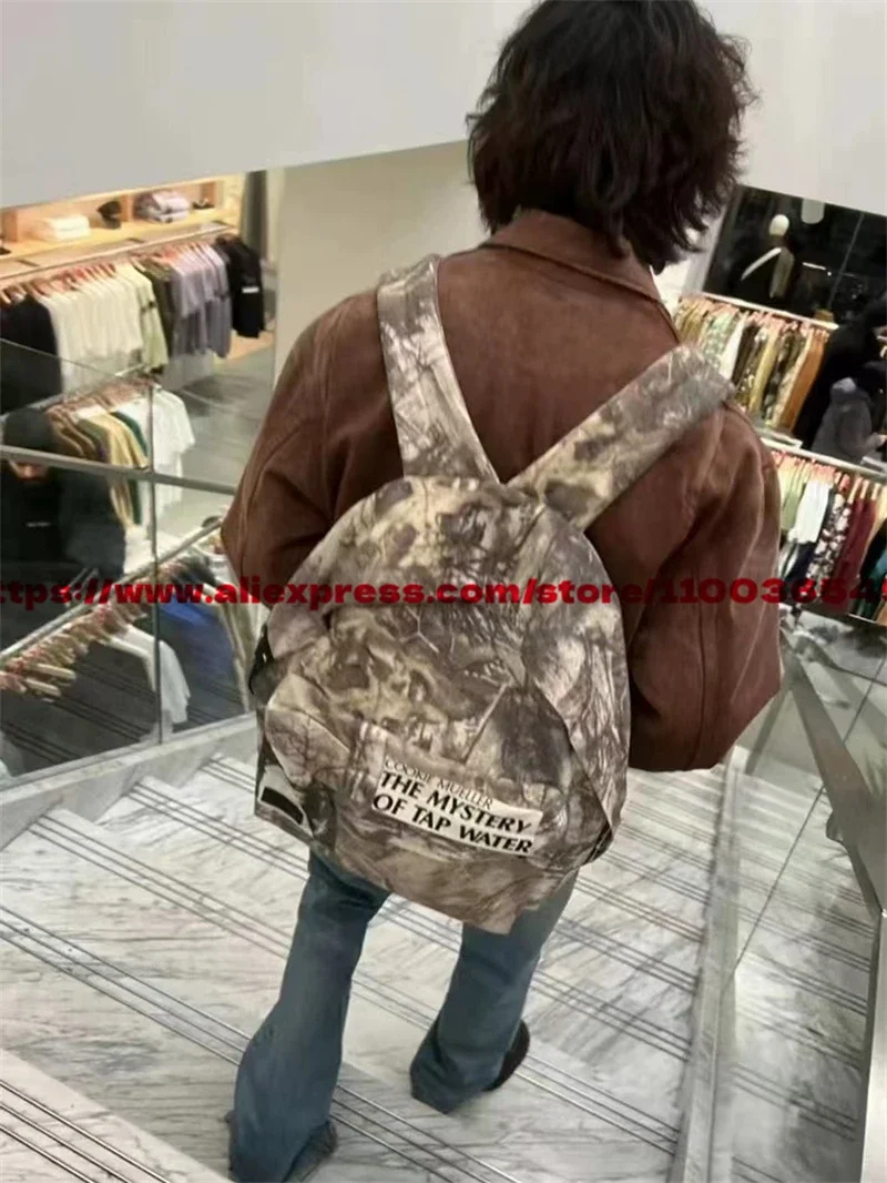 Enfants Riches Deprimes Leaf camouflage Knapsack Bag Men Women Best Quality Vintage Backpack